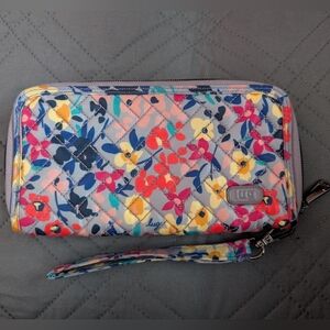 Lug Handspring RFID wallet in Wildflower Multi - Hard To Find!